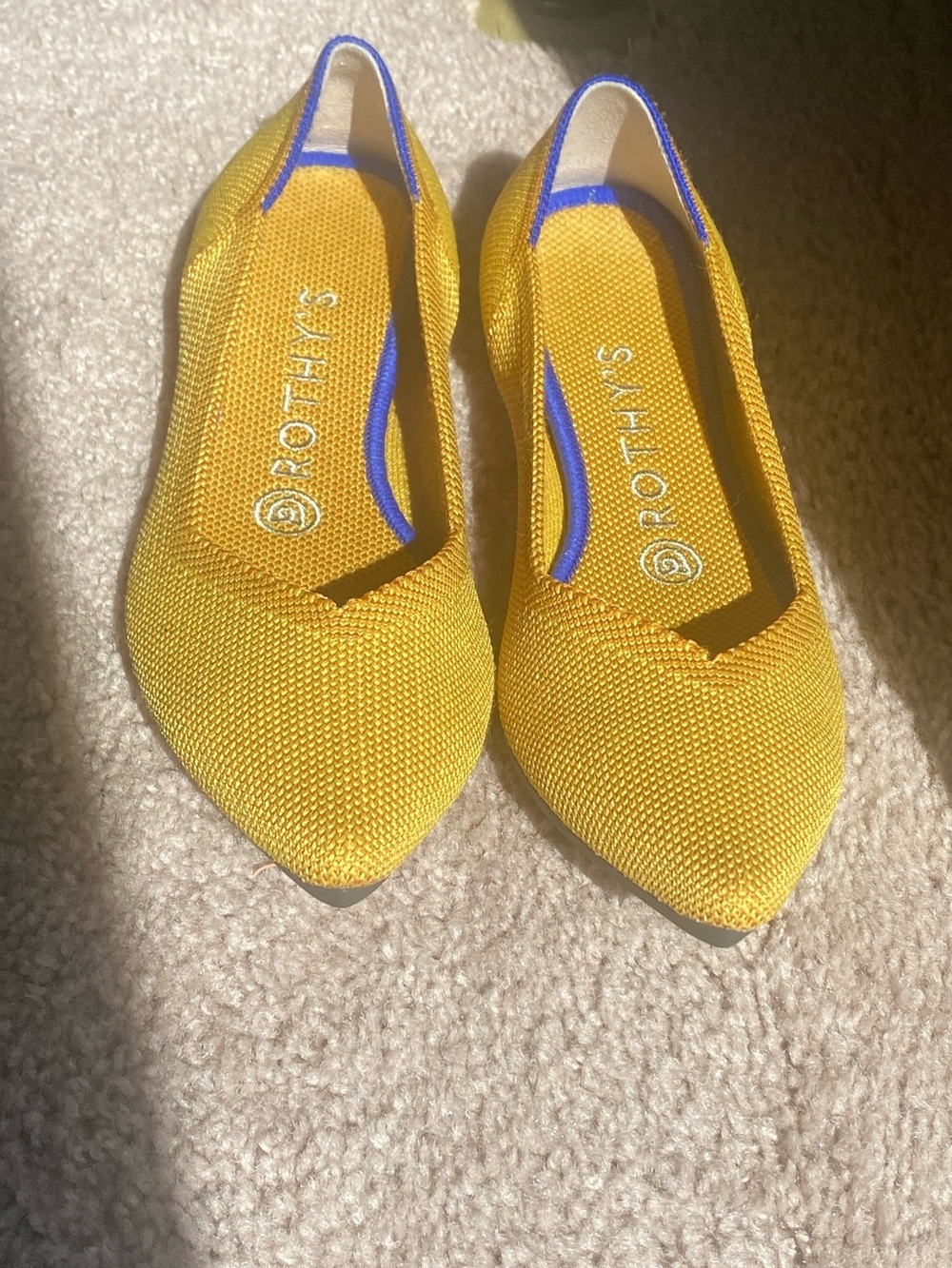 Rothy's The Point Flat in Marigold Size 7.5